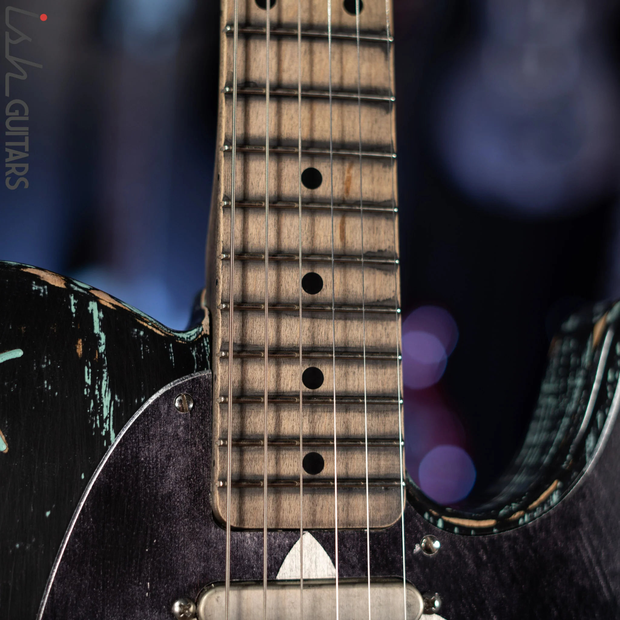 2015 Palir Pinstripe Titan Tele Aged Black/Kelly Green - Image 5
