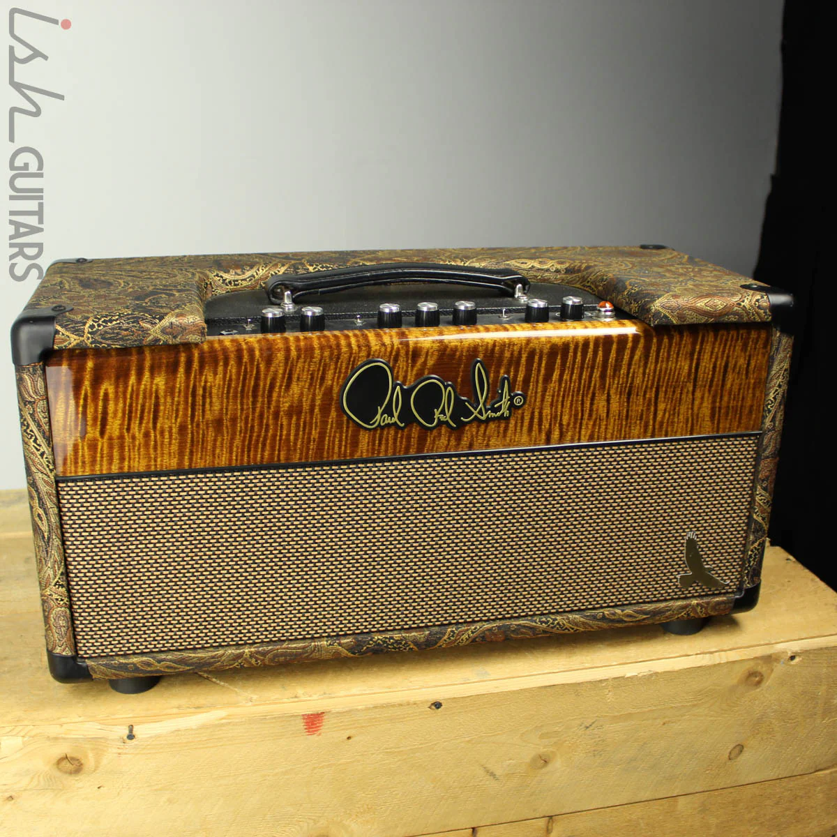 2015 Paul Reed Smith PRS HXDA 50 Watt Amplifier Head Paisley/Amber Flame W/ ROAD CASE - Image 3