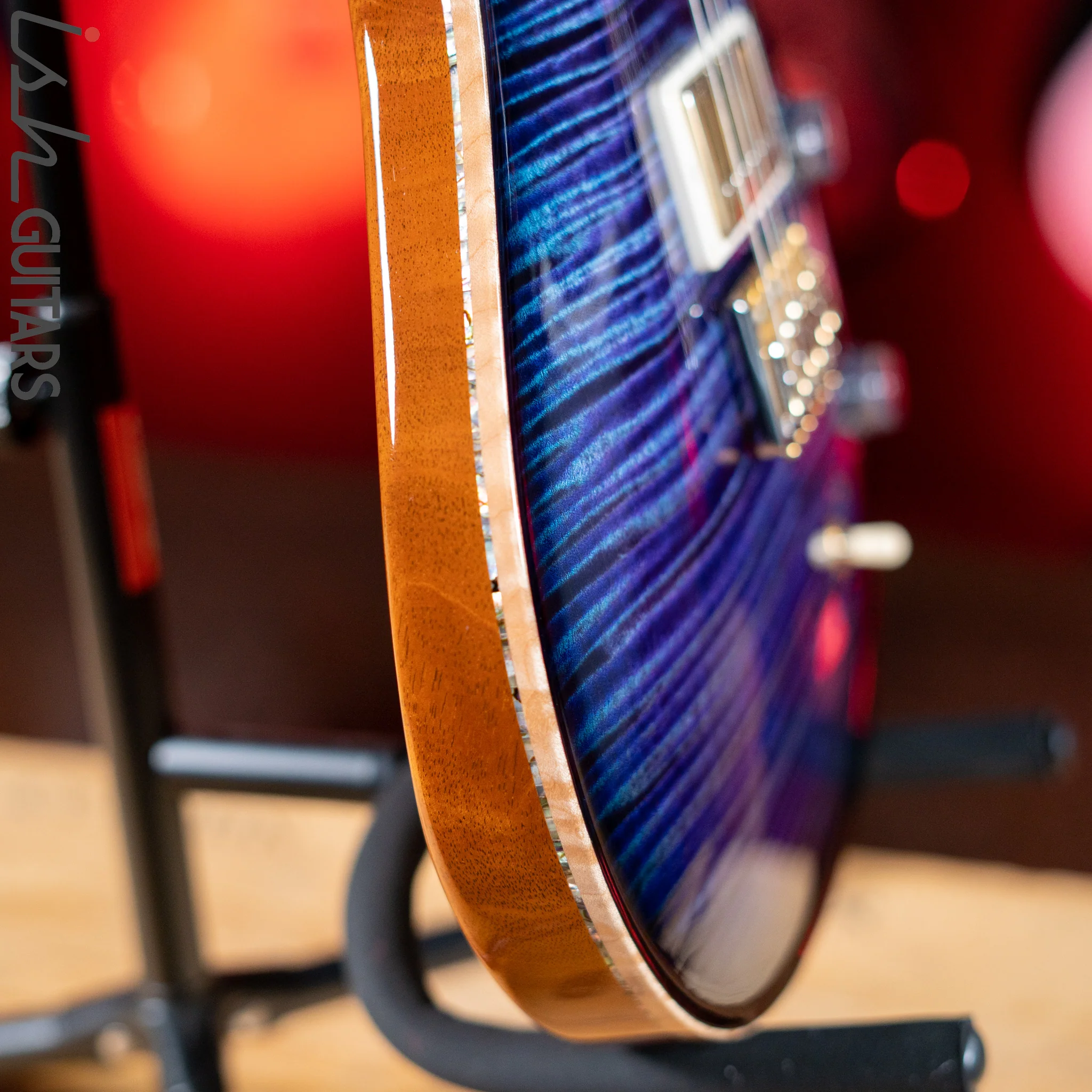 2015 PRS Collection Series IX McCarty Trem Curly Maple Aqua Violet Smoked Burst - Image 16