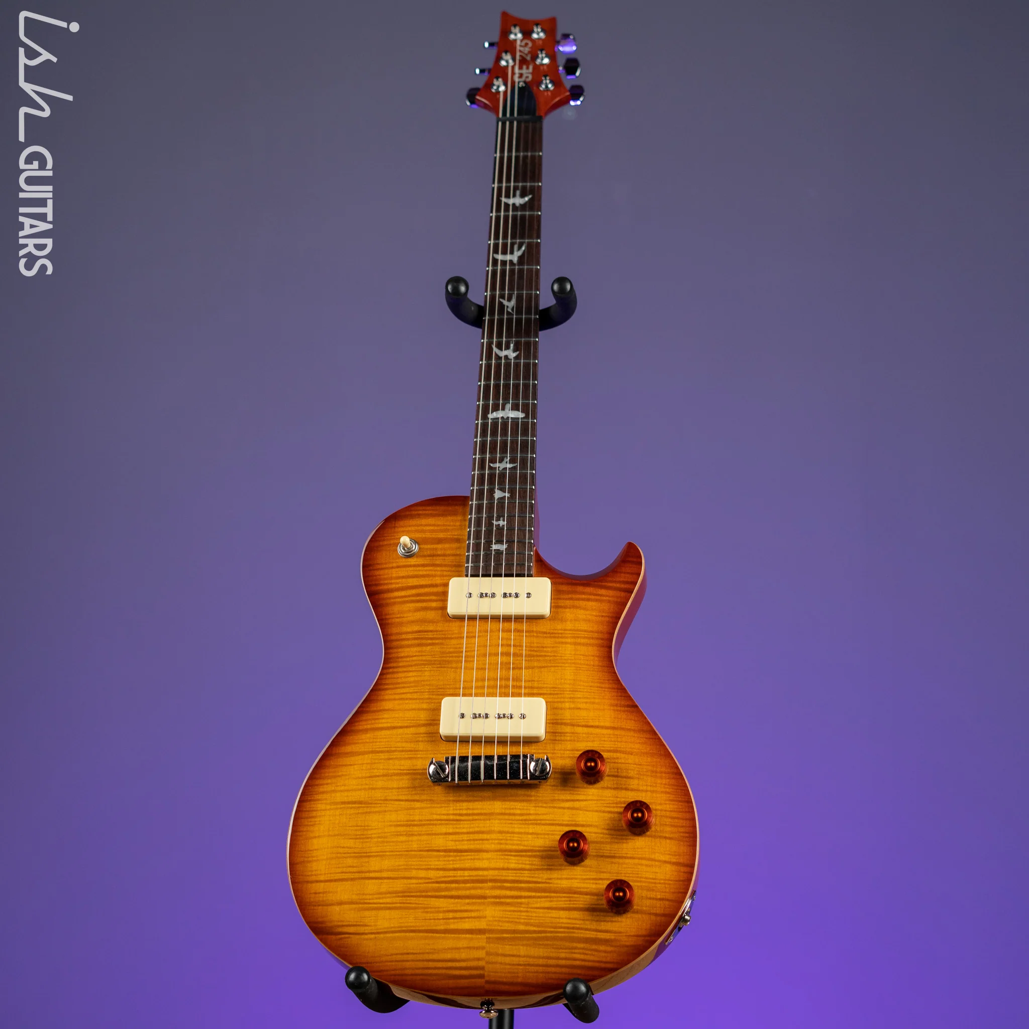 2015 PRS SE 245 Singlecut Soapbar Tobacco Sunburst - Image 2