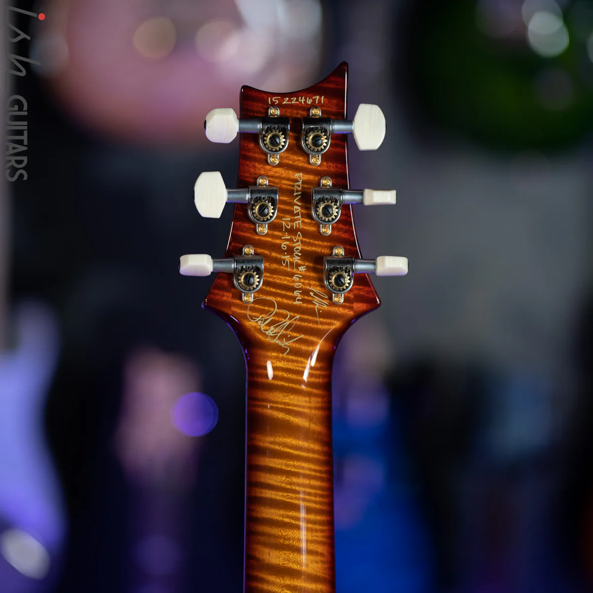 2015 PRS Violin II Private Stock Dark Cherry Burst Curly Maple - Image 14