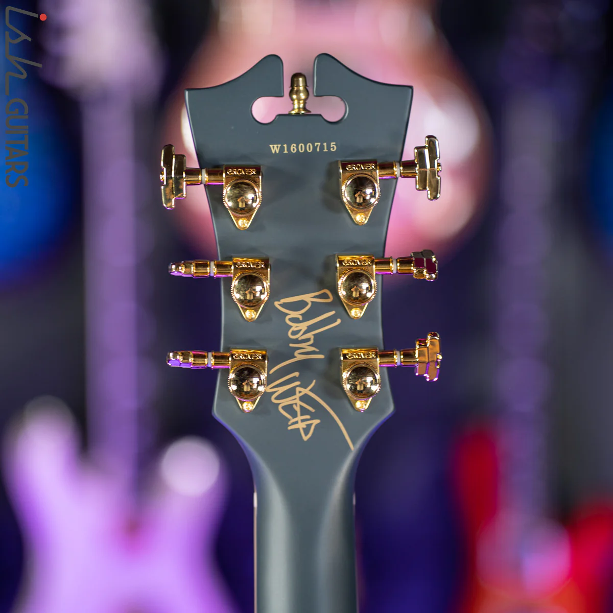 2016 D’Angelico Deluxe Signed by Bob Weir SS Signature Matte Stone - Image 13