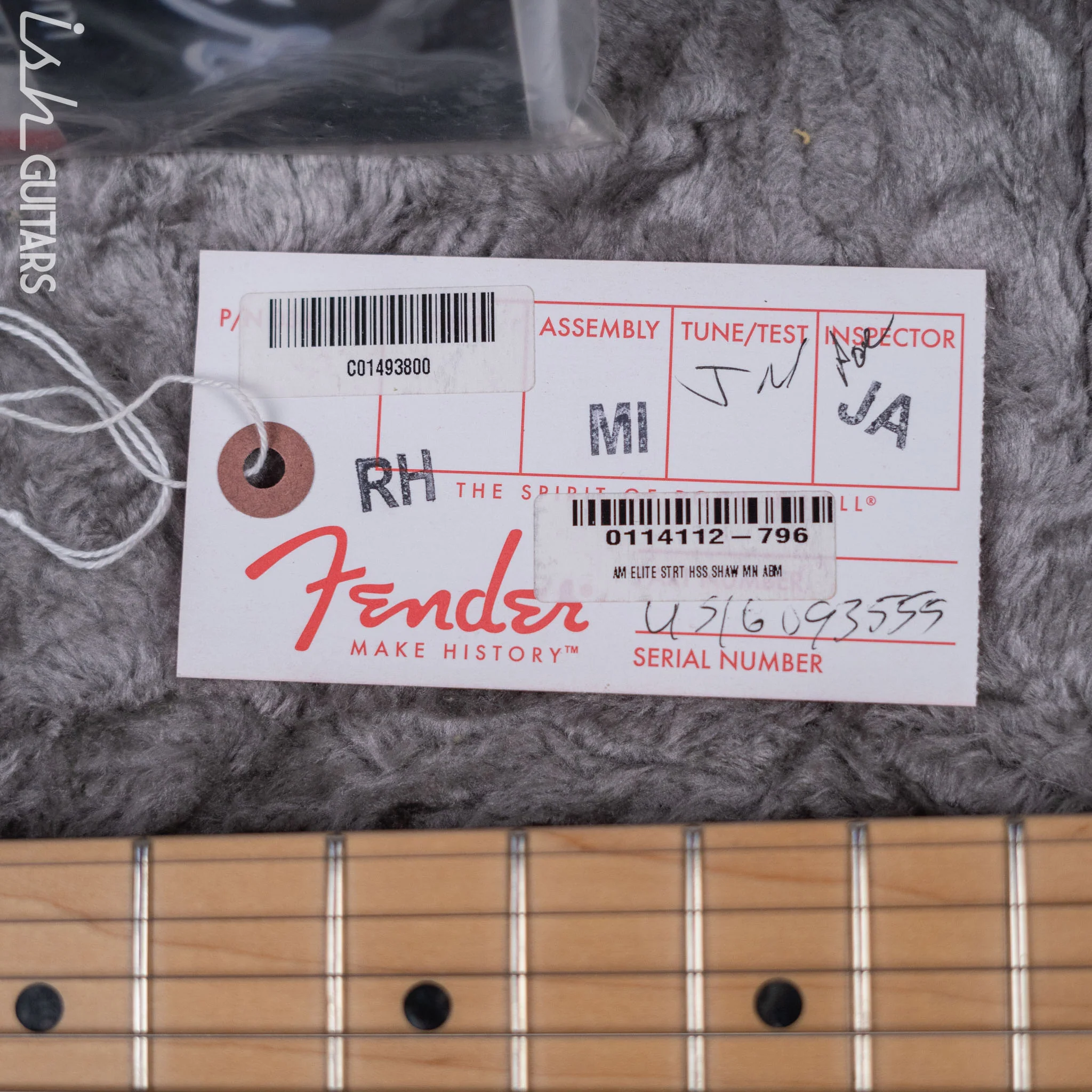 2016 Fender American Elite Stratocaster HSS Shawbucker Autumn Blaze Metallic - Image 20