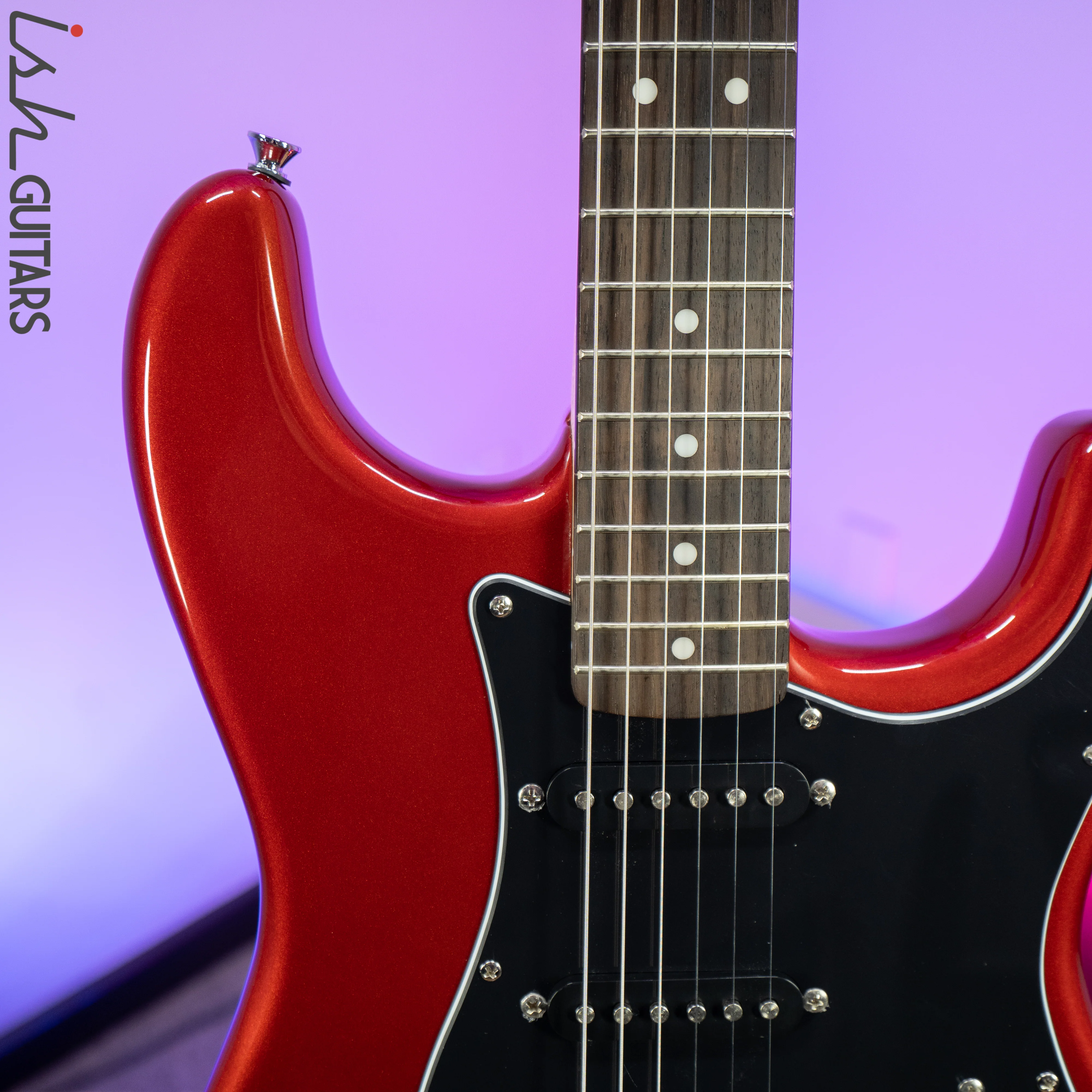 2016 Fender Squier Affinity Series Strat HSS Metallic Red - Image 3