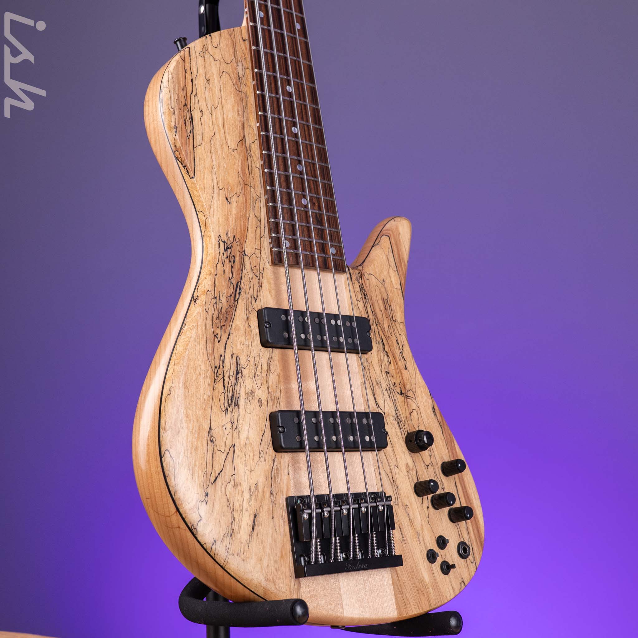 2016 Fodera Emperor II 5 Elite Neck Through Natural - Image 3