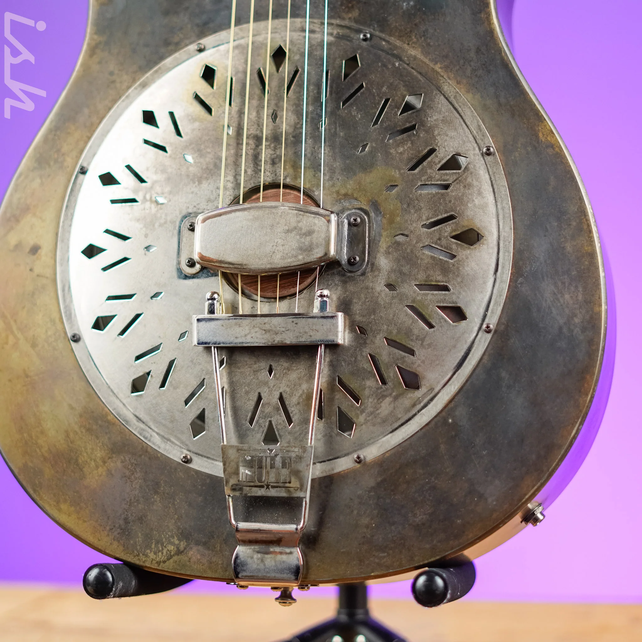 2016 Mule Resophonic Resonator Natural - Image 4