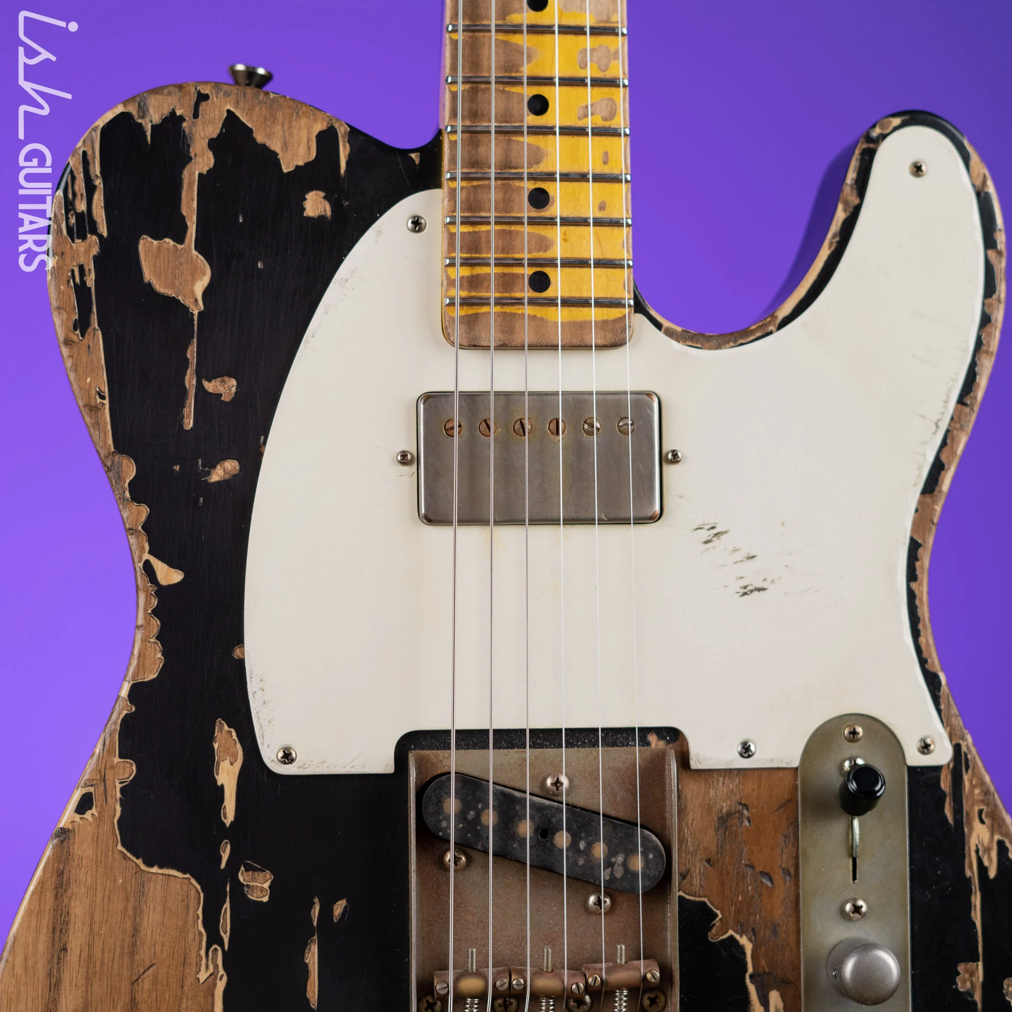 2016 Nash Guitars T-57 Black Relic - Image 3