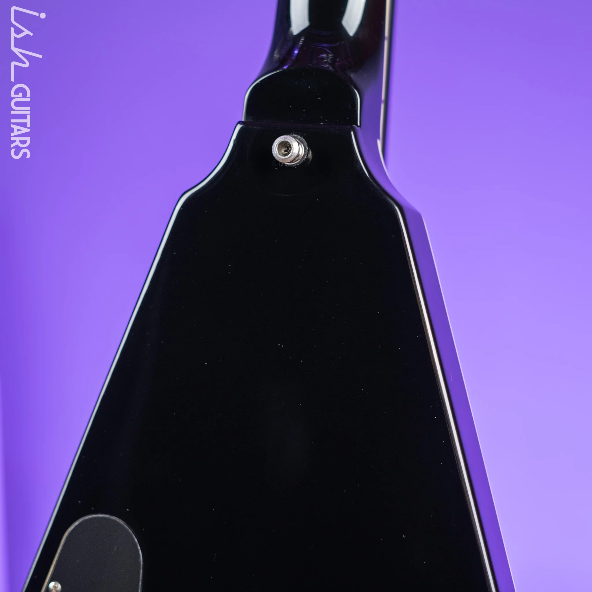 2016 Reverend Volcano RA Flying V Black - Image 12