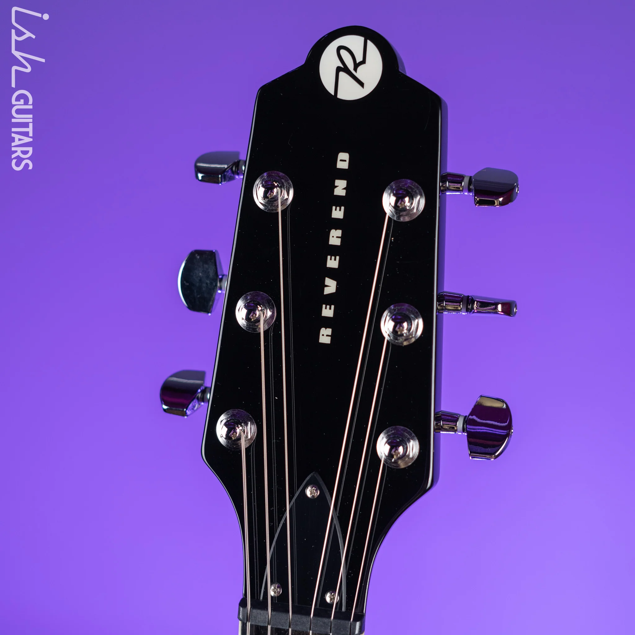 2016 Reverend Volcano RA Flying V Black - Image 6