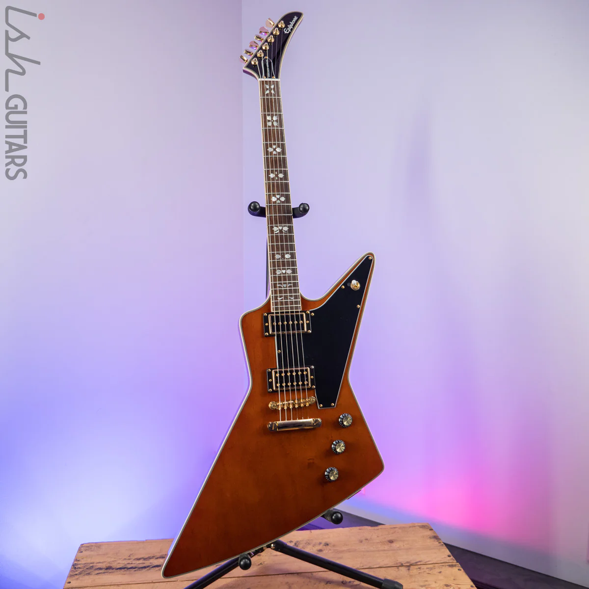 2017 Epiphone Explorer Artisan Lee Malia Signature Walnut - Image 2