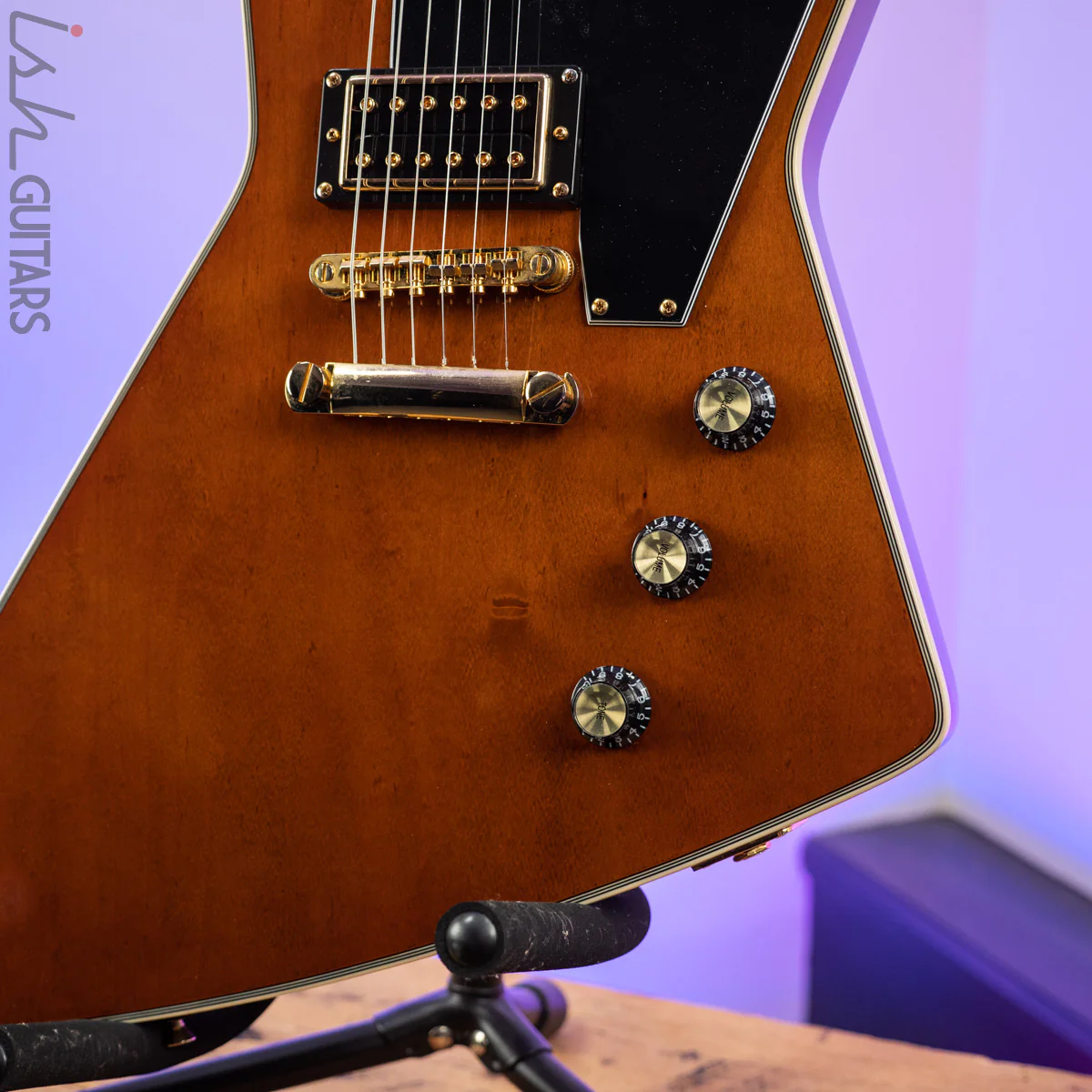 2017 Epiphone Explorer Artisan Lee Malia Signature Walnut - Image 4