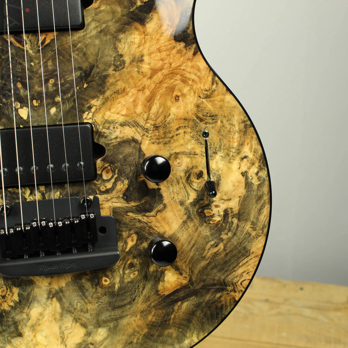 2017 Ernie Ball Music Man BFR Axis Super Sport Buckeye Burl - Image 4