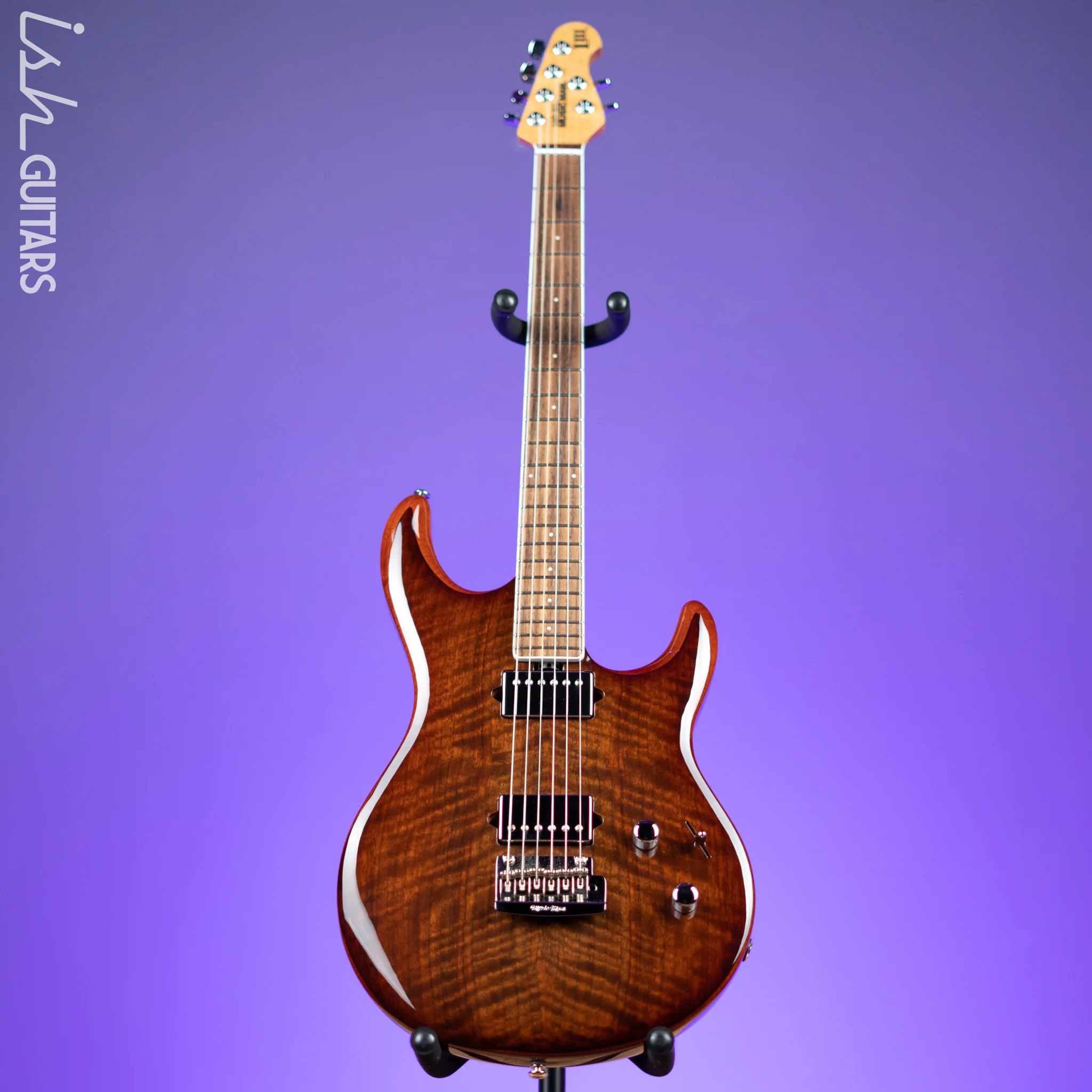2017 Ernie Ball Music Man BFR Luke III Claro Walnut - Image 2