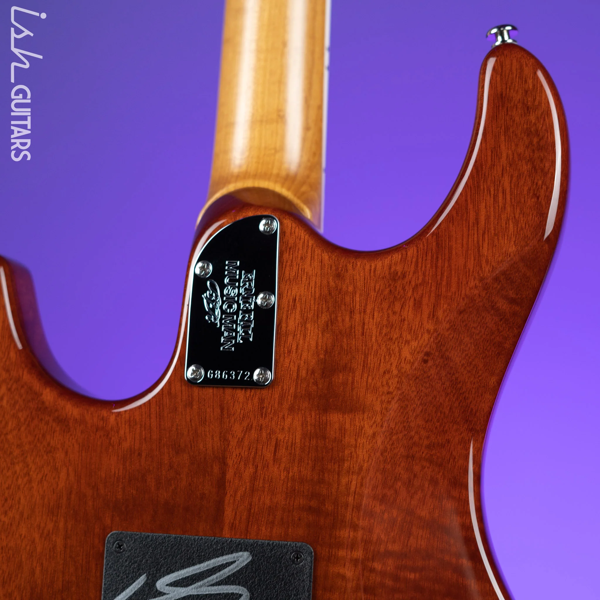2017 Ernie Ball Music Man BFR Luke III Claro Walnut - Image 9