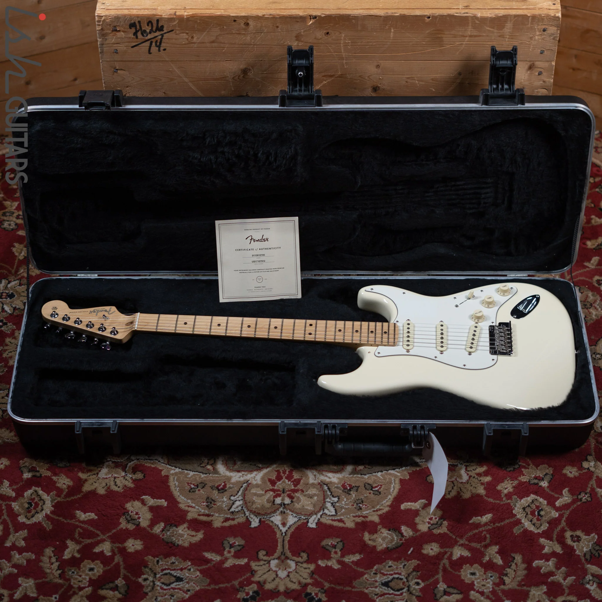 2017 Fender American Standard Stratocaster Olympic White - Image 13
