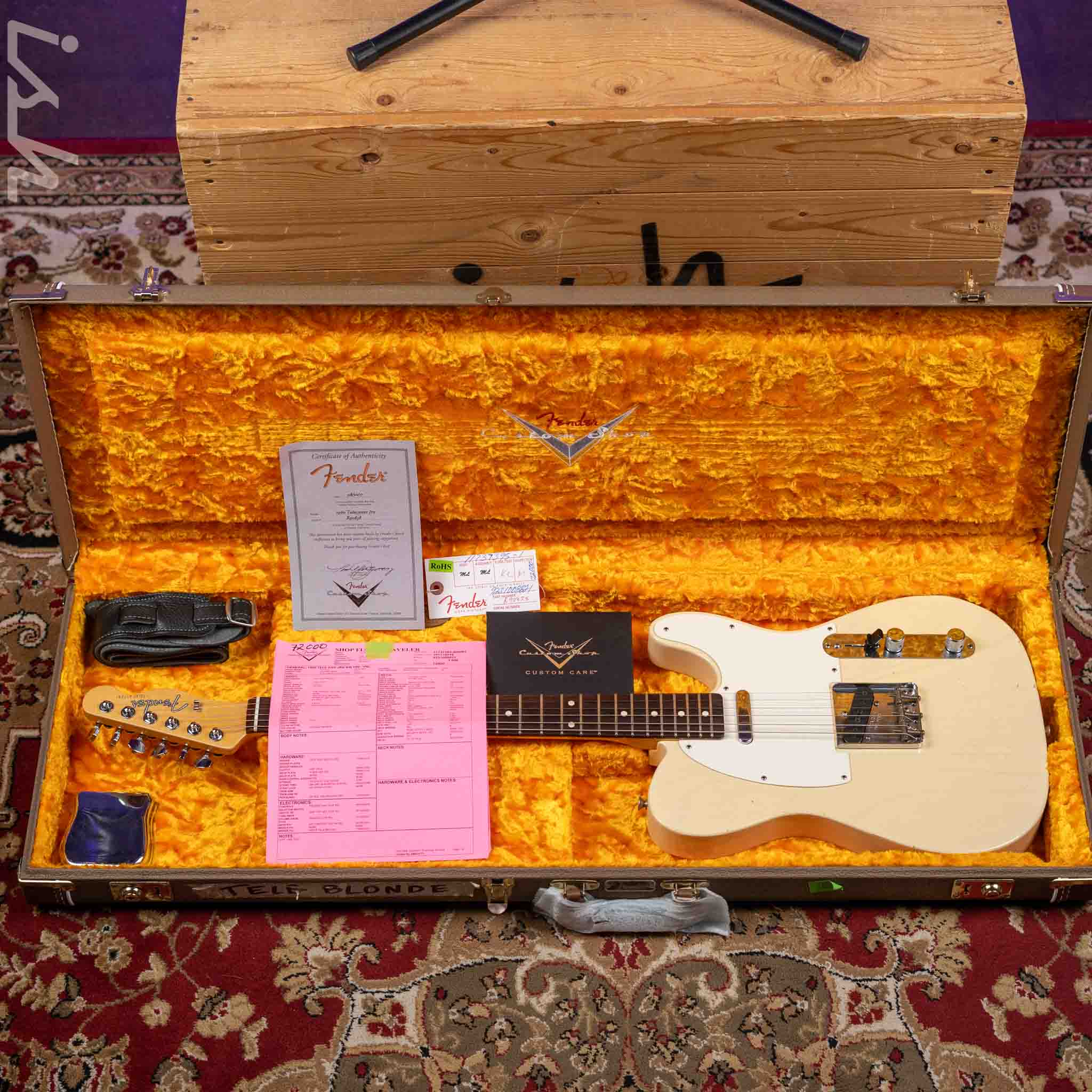 2017 Fender Custom Shop 1960 Telecaster Journeyman Relic Vintage Blonde - Image 12