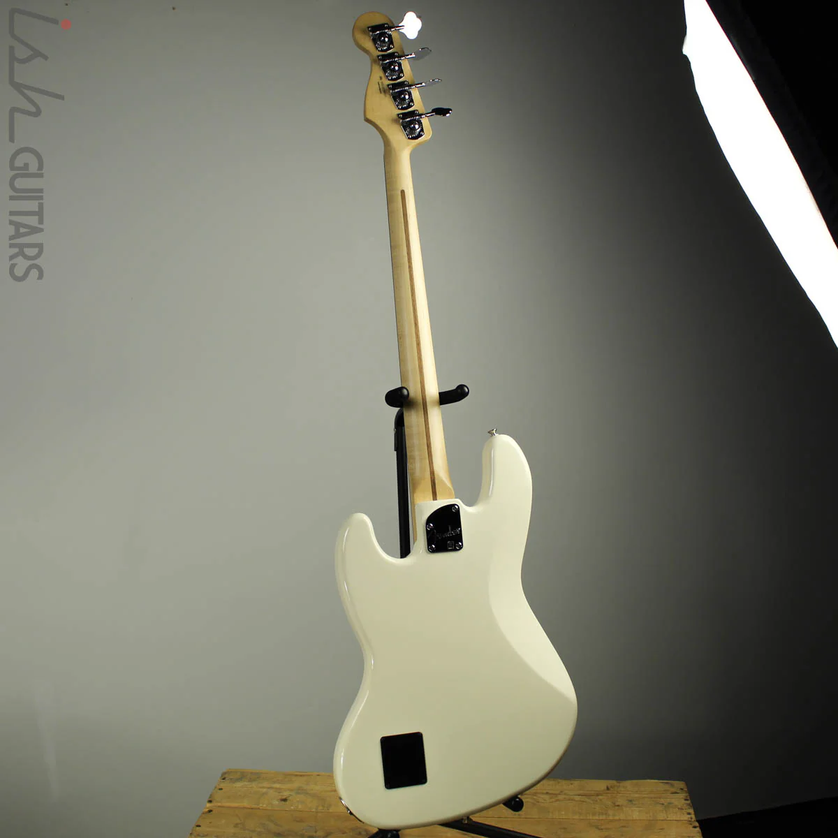 2017 Fender Jazz Bass Deluxe Active Olympic White - Image 6