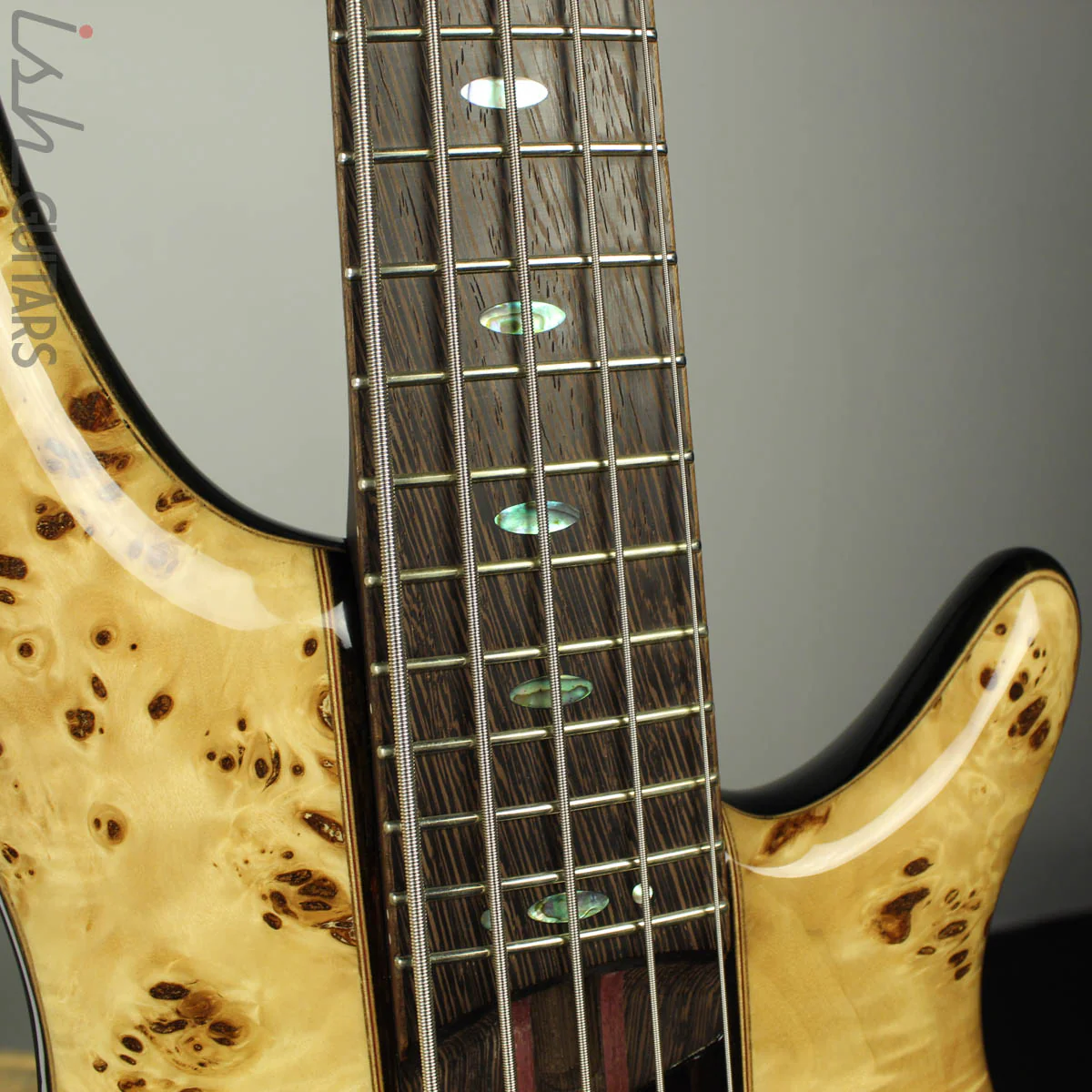 2017 Ibanez 1705BE 5-String Bass Poplar Burl - Image 4