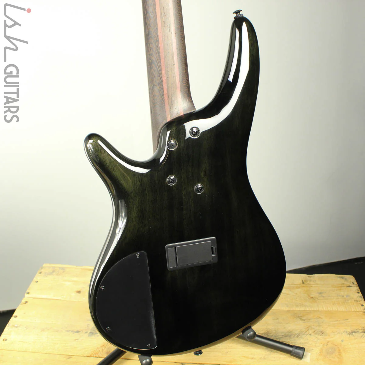2017 Ibanez 1705BE 5-String Bass Poplar Burl - Image 7