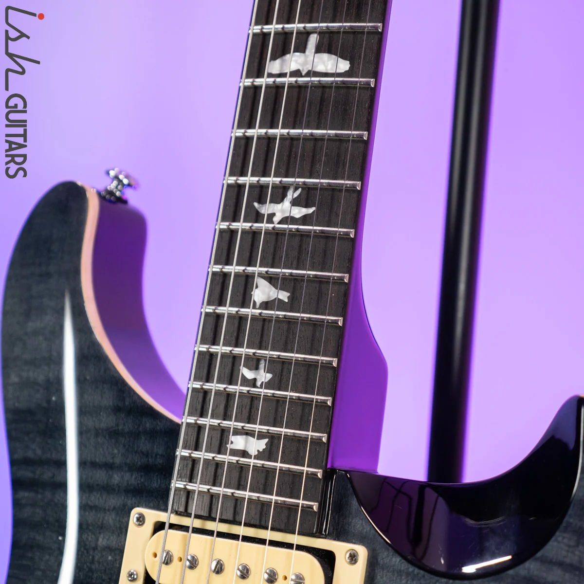 2017 PRS SE Custom 22 Semi-Hollow Grey Black - Image 6