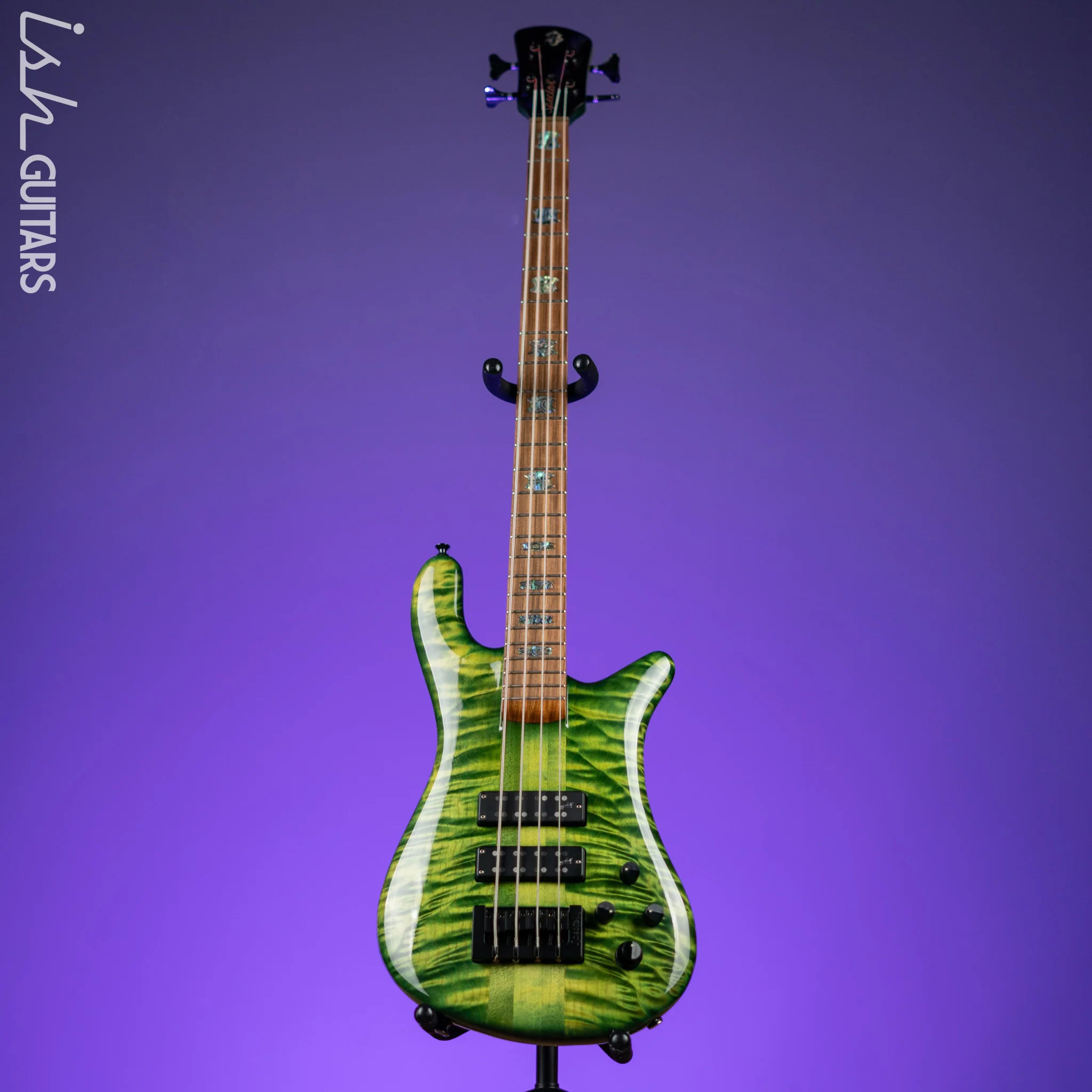 2017 Spector USA NS-4 Custom Algae Green Helium Redwood - Image 2
