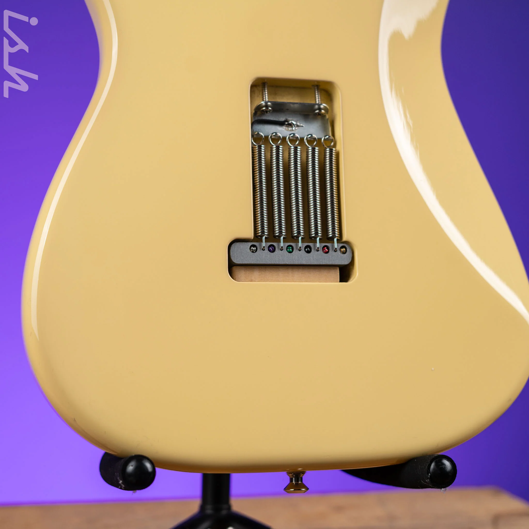 2018 Fender Eric Johnson Signature Thinline Strat Semi-Hollow Electric Guitar Vintage White - Image 13