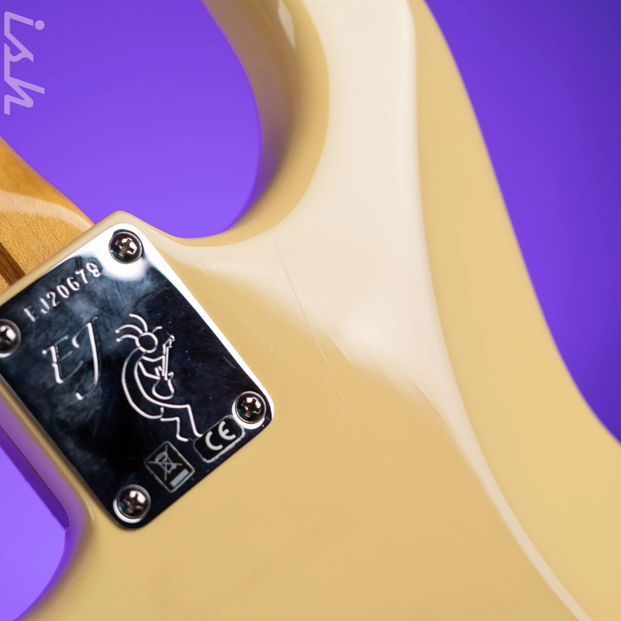 2018 Fender Eric Johnson Signature Thinline Strat Semi-Hollow Electric Guitar Vintage White - Image 15