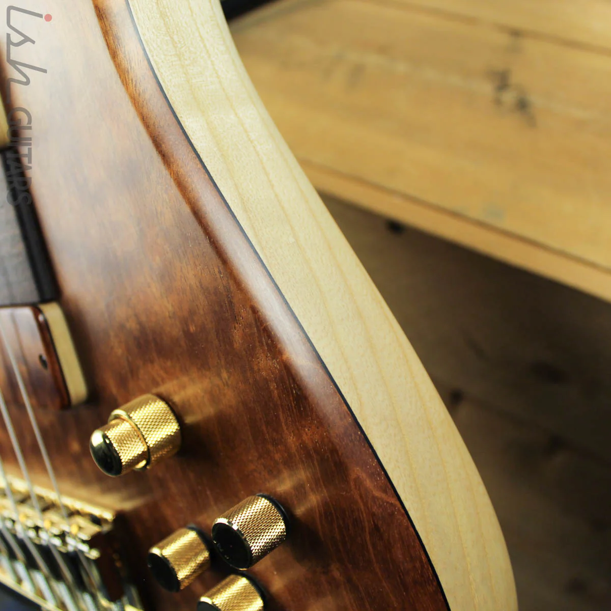2018 Fodera Six String Emperor II Elite Quilted Mahogany/Ash - Image 11