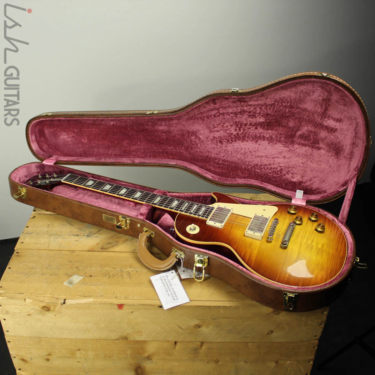 2018 Gibson Custom '59 Les Paul Standard Figured Red Sky Fade VOS - Image 16