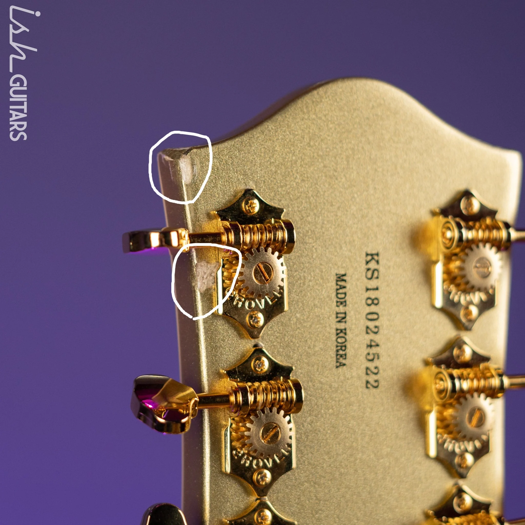 2018 Gretsch G420TG Electromatic 135th Anniversary LTD - Two Tone Dark Cherry Metallic on Casino Gold - Image 15