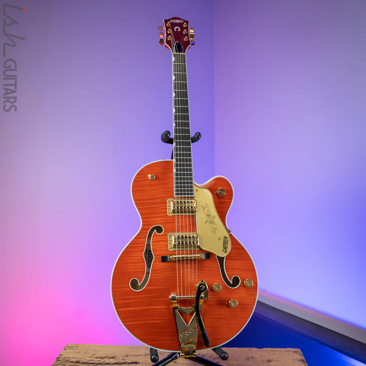 2018 Gretsch G6120TFM Nashville Chet Atkins Orange Stain - Image 2