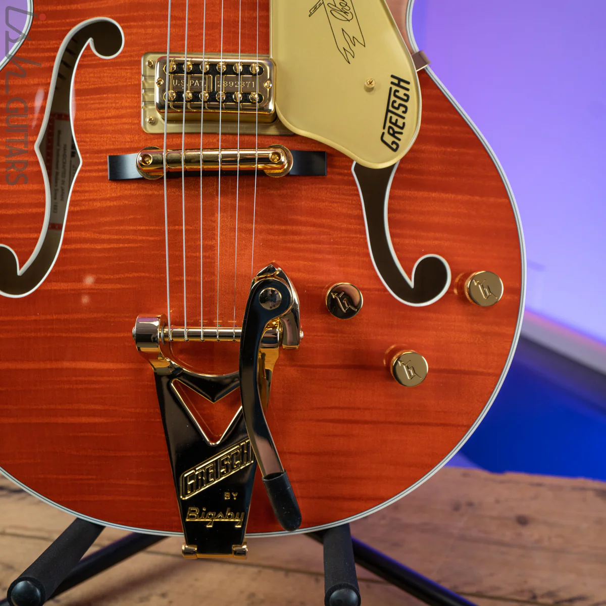 2018 Gretsch G6120TFM Nashville Chet Atkins Orange Stain - Image 4
