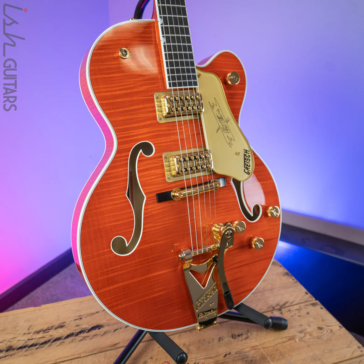 2018 Gretsch G6120TFM Nashville Chet Atkins Orange Stain - Image 5