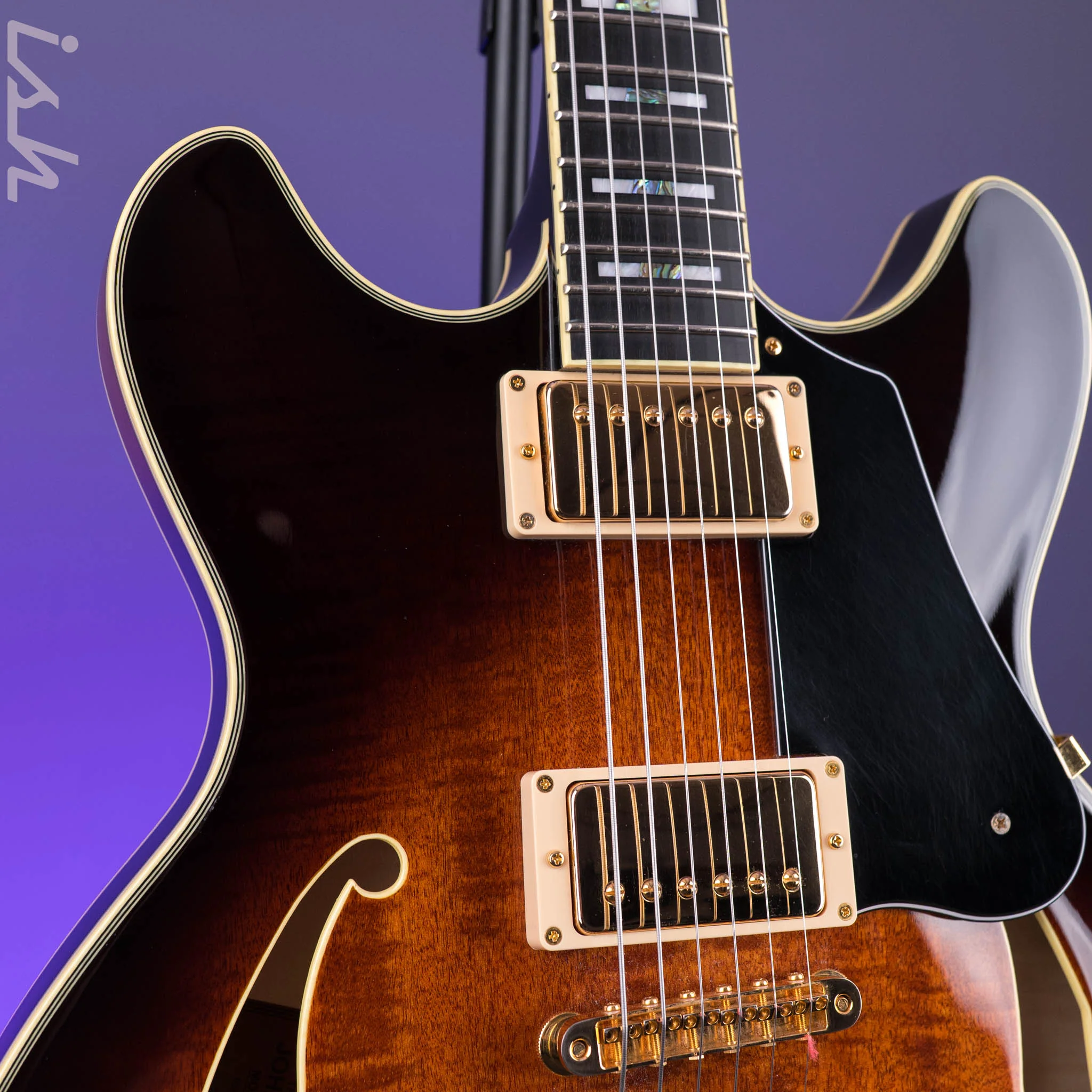 2018 Ibanez John Scofield JSM100 Vintage Burst - Image 4