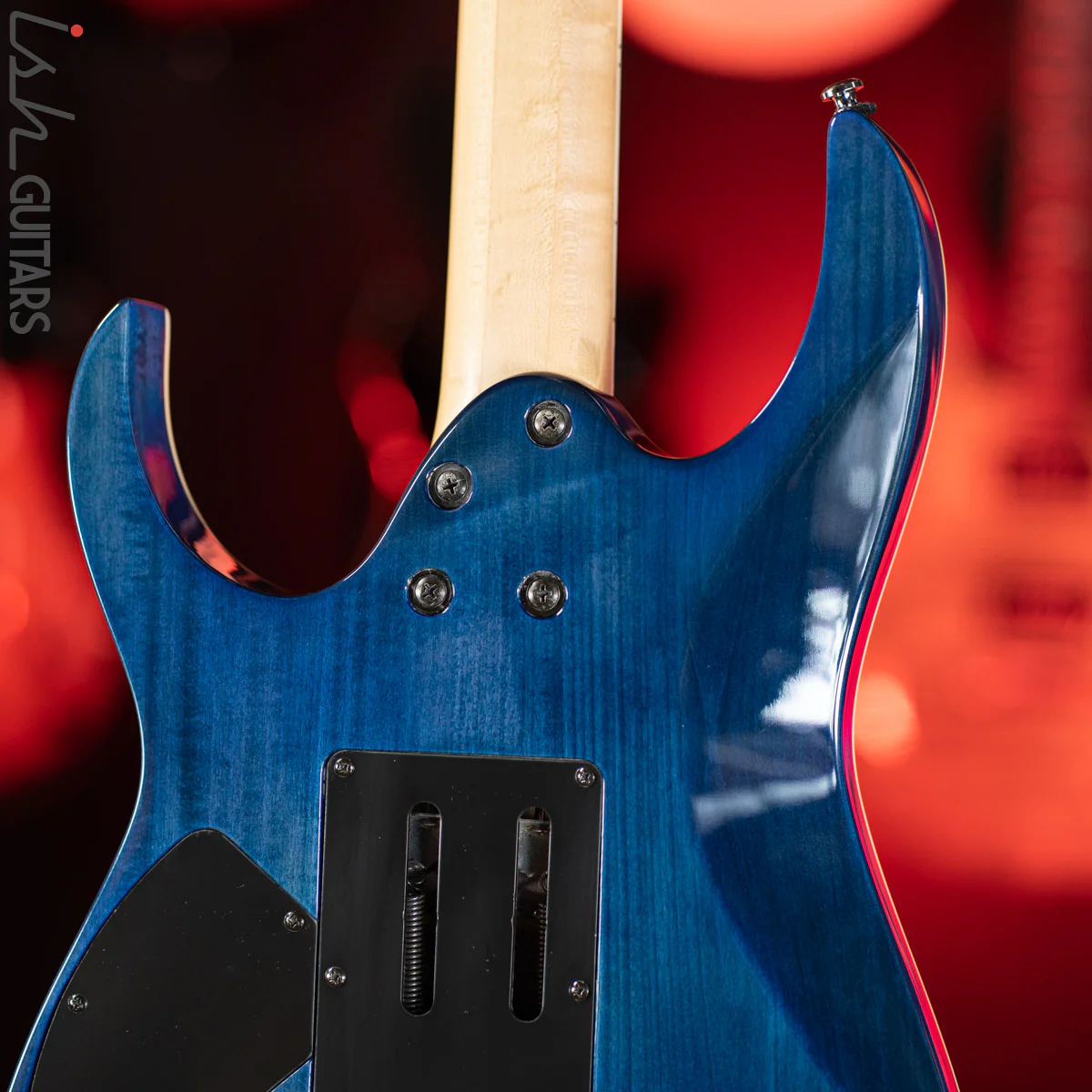 2018 Ibanez RG4EXFM1 Transparent Blue - Image 11