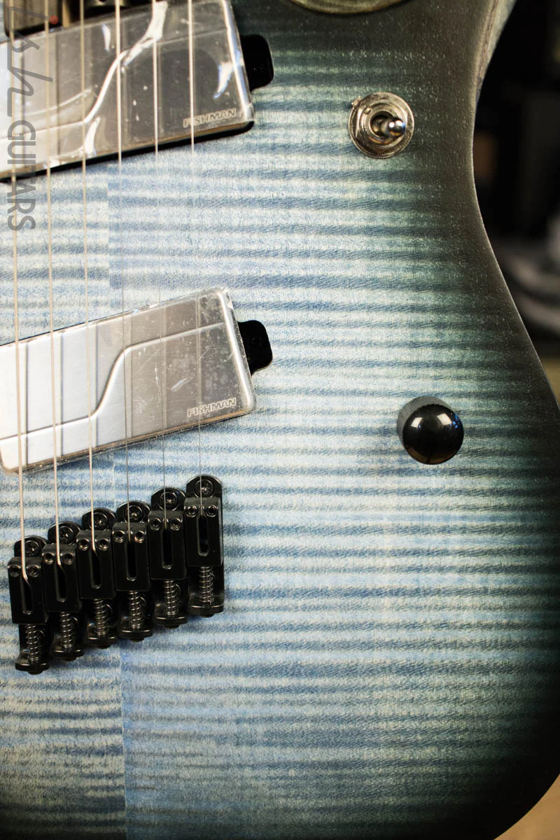 2018 Ibanez RGD RGDIM6FM Iron Label Multi-Scale Cerulean Blue - Image 4