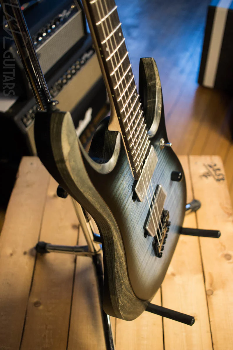 2018 Ibanez RGD RGDIM6FM Iron Label Multi-Scale Cerulean Blue - Image 9