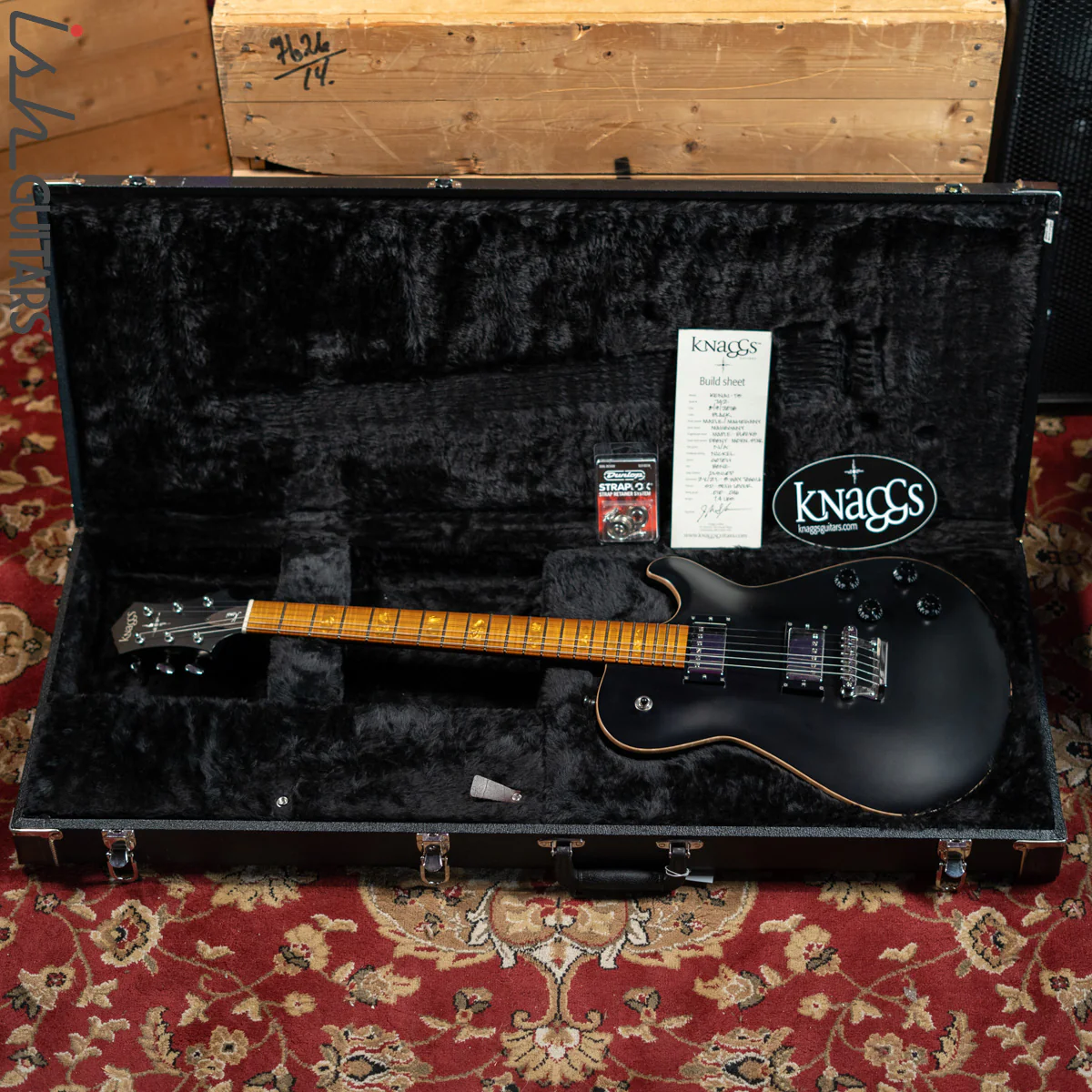 2018 Knaggs Kenai T3 Black with Roasted Maple Neck - Image 15