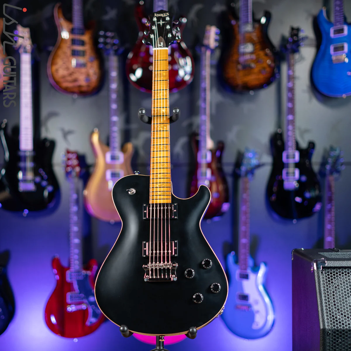 2018 Knaggs Kenai T3 Black with Roasted Maple Neck - Image 2
