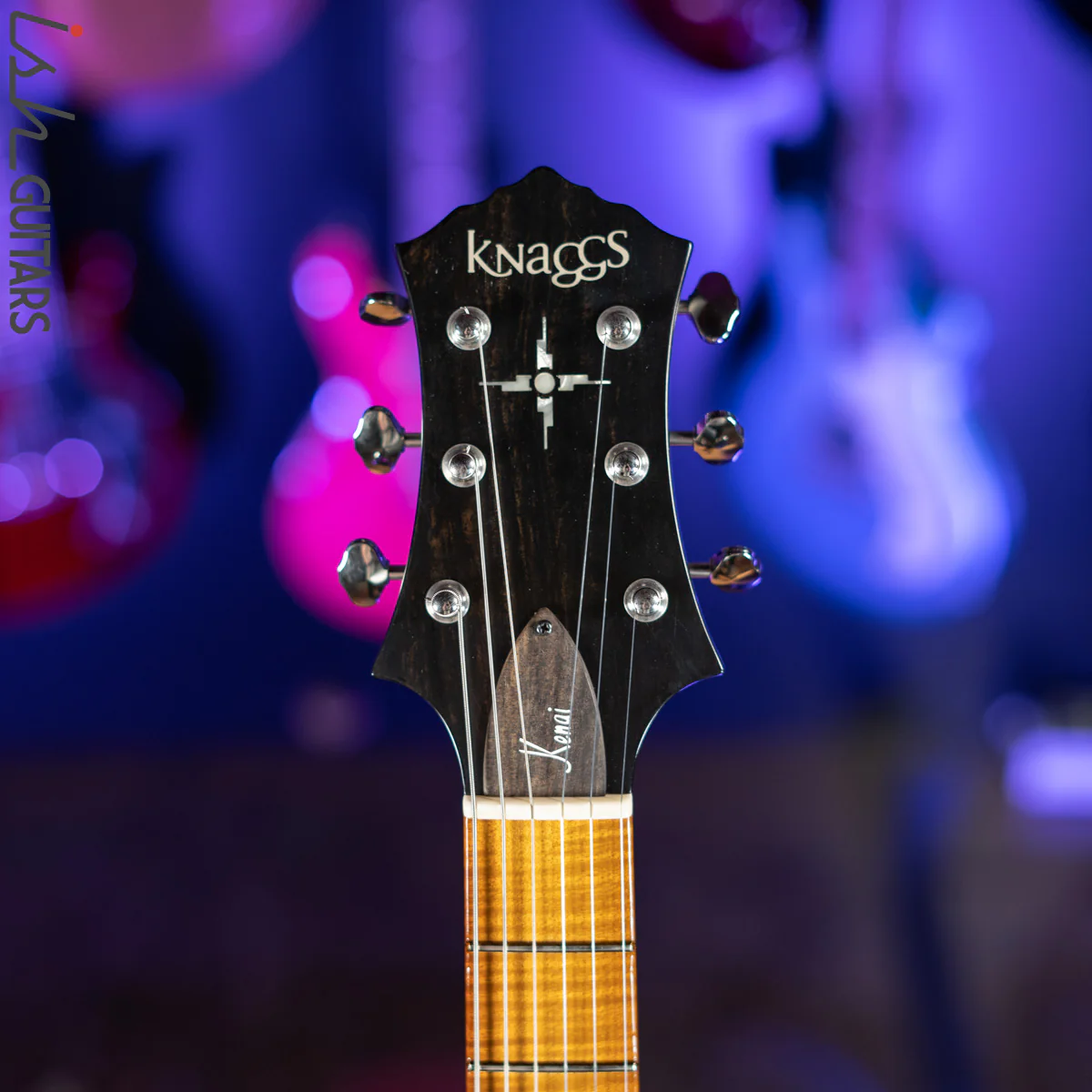 2018 Knaggs Kenai T3 Black with Roasted Maple Neck - Image 6