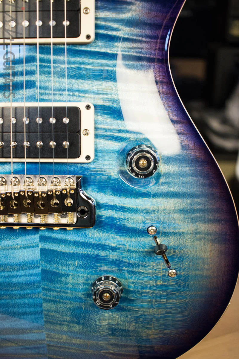 2018 Paul Reed Smith Custom 24 10 Top Custom Color Aquabluex Purple Burst - Image 4