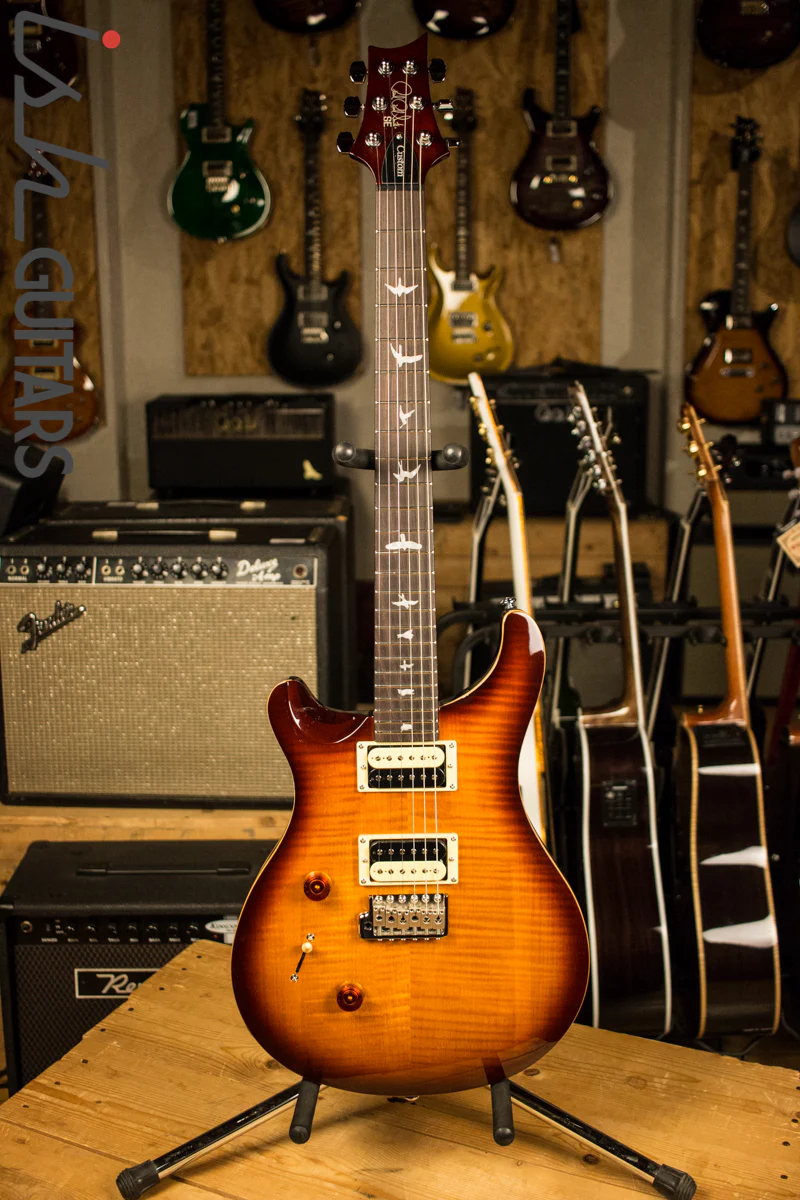 2018 Paul Reed Smith PRS SE Custom 24 Lefty Left Handed - Tobacco Sunburst - Image 2