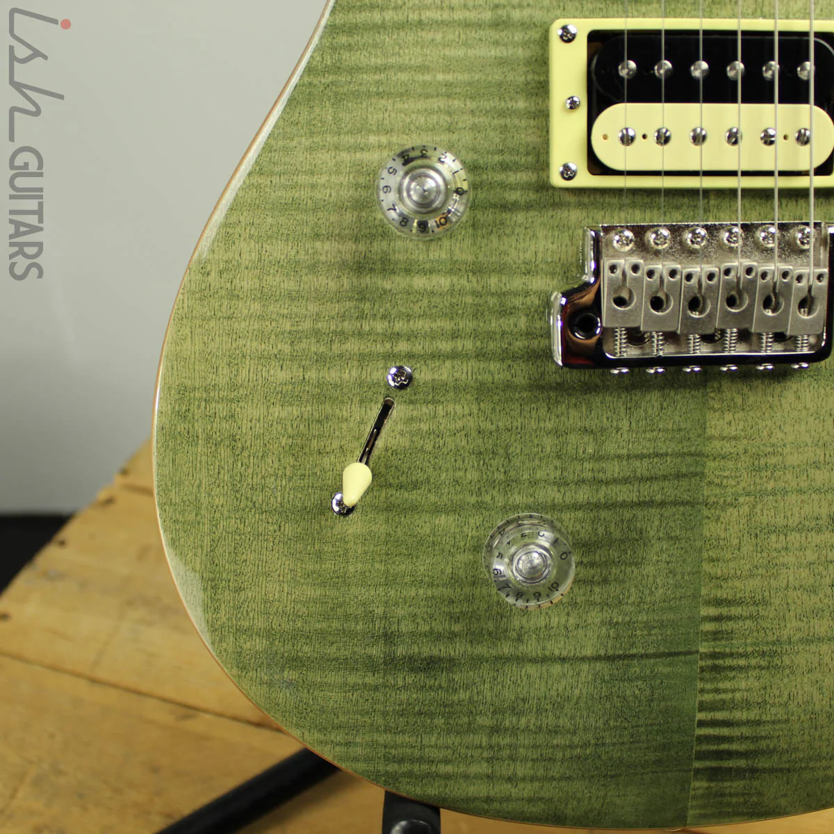 2018 Paul Reed Smith PRS SE Custom 24 Lefty Left Handed - Trampas Green - Image 4