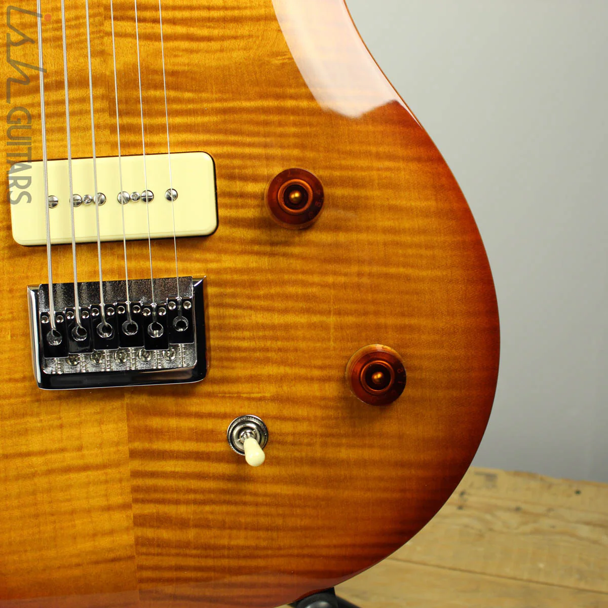 2018 Paul Reed Smith SE 277SH Baritone Semi Hollow Soapbar Vintage Sunburst - Image 5