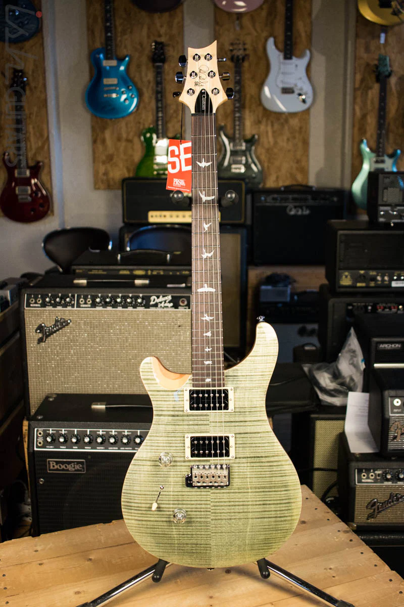 B-Stock Paul Reed Smith SE Custom 24 Lefty Trampas Green - Image 2