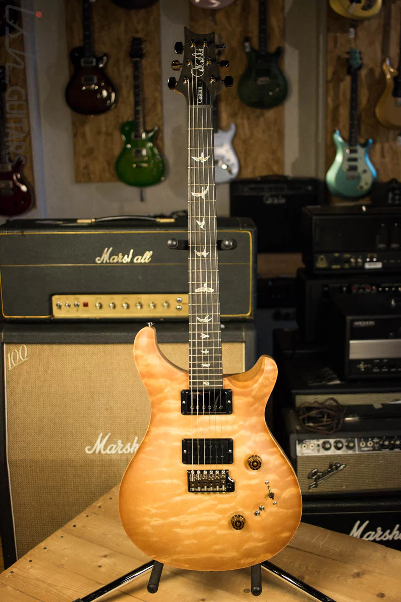 Paul Reed Smith PRS Wood Library Custom 24-08 One Piece Quilted Maple Vintage Natural Satin Korina - Image 2