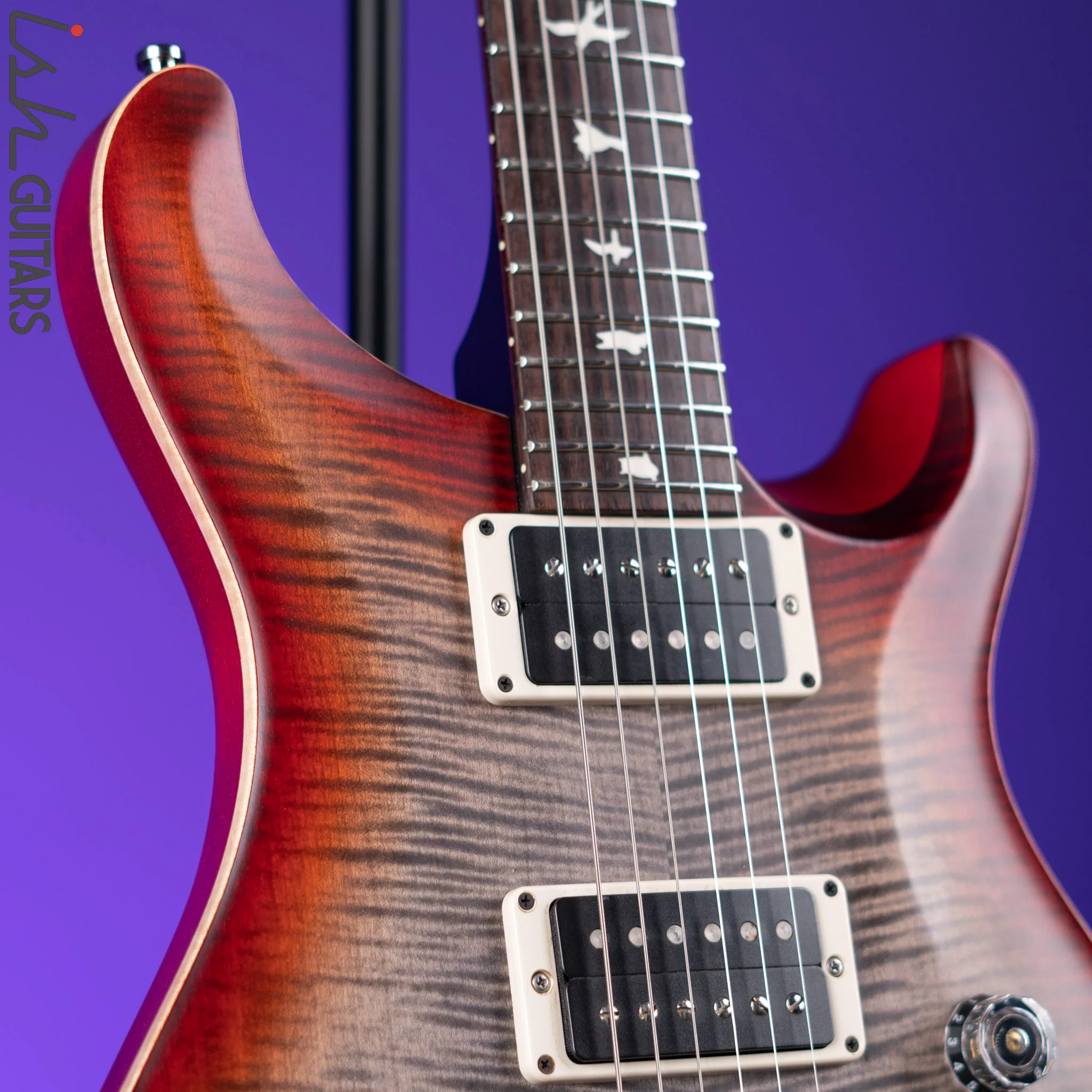 2018 PRS CE 24 Charcoal Cherry Burst - Sweetwater Exclusive - Image 3