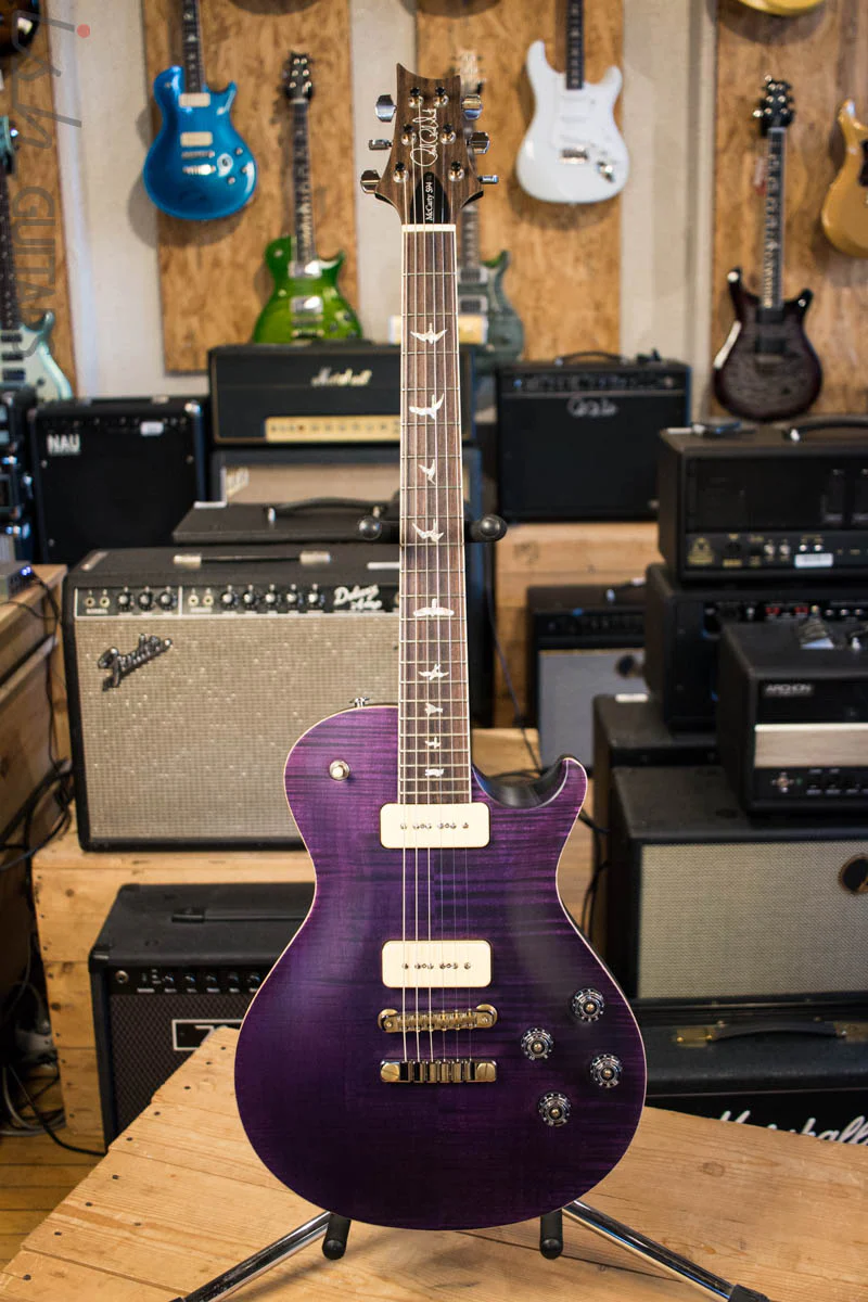 2018 PRS Experience BStock McCarty 594 Soapbar Singlecut LTD Satin Custom Color Purple - Image 2