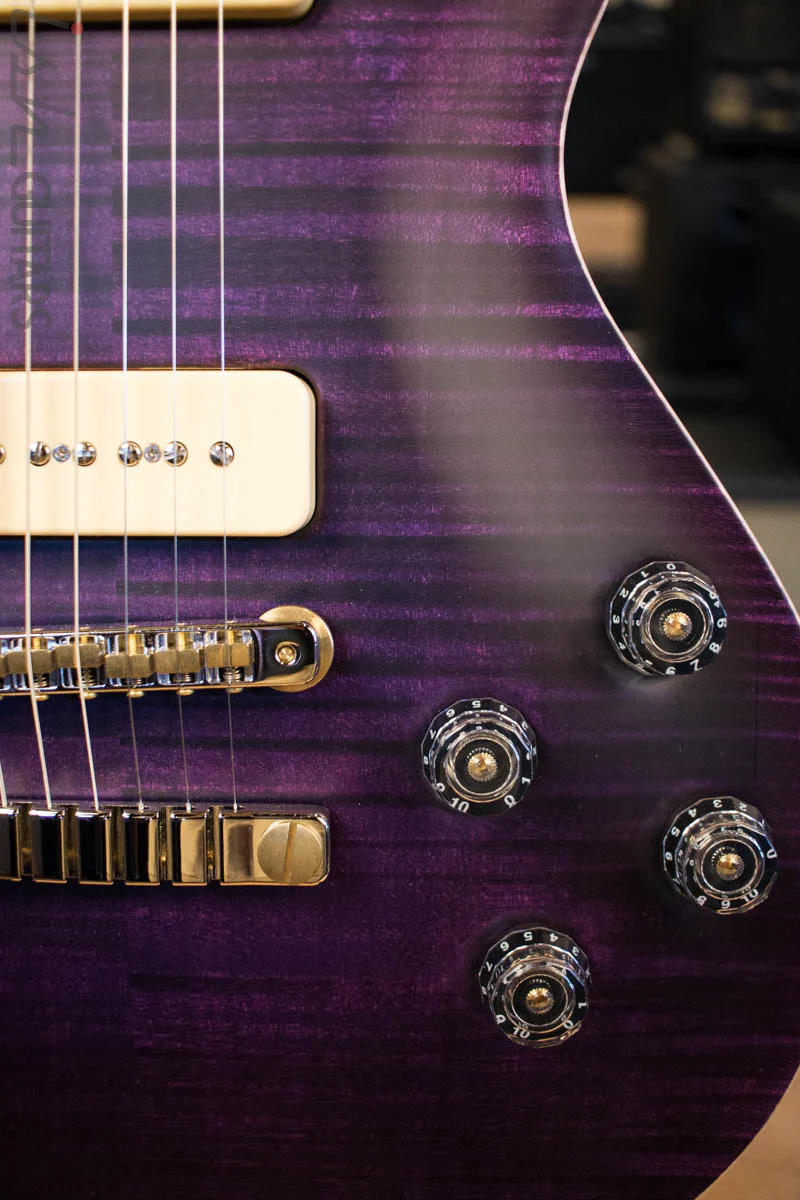 2018 PRS Experience BStock McCarty 594 Soapbar Singlecut LTD Satin Custom Color Purple - Image 4