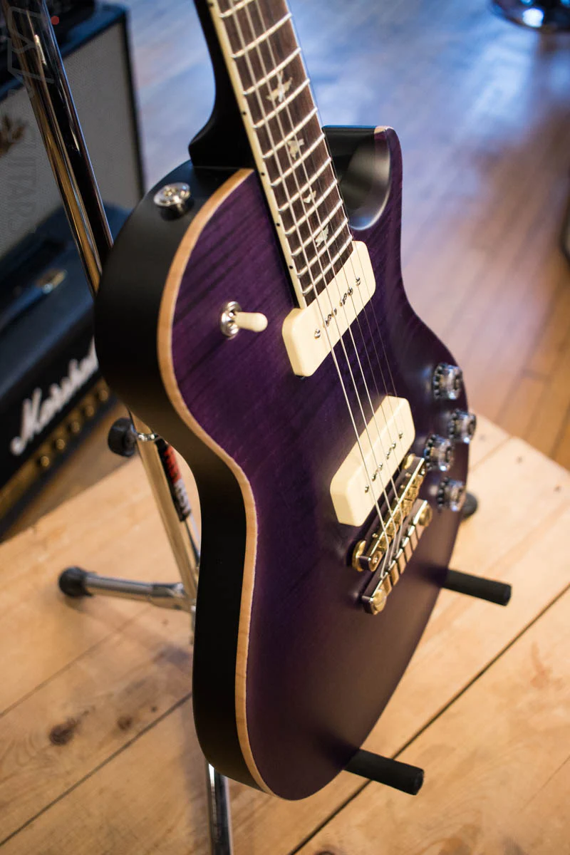2018 PRS Experience BStock McCarty 594 Soapbar Singlecut LTD Satin Custom Color Purple - Image 6